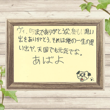 ペットへのメッセージ5